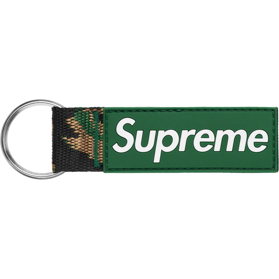 Accesorios Supreme Webbing Keychain Verde | Supreme 447LH